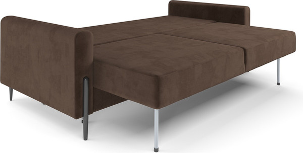 Изображение товара Диван Mebel-Ars Мегион (велюр молочный шоколад НВ-178/13)