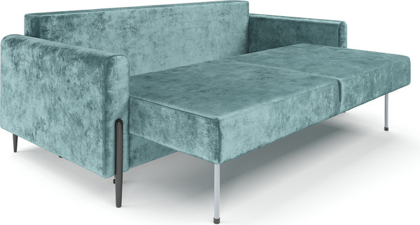 Изображение товара Диван Mebel-Ars Мегион (велюр мятный Plush OWV-27)