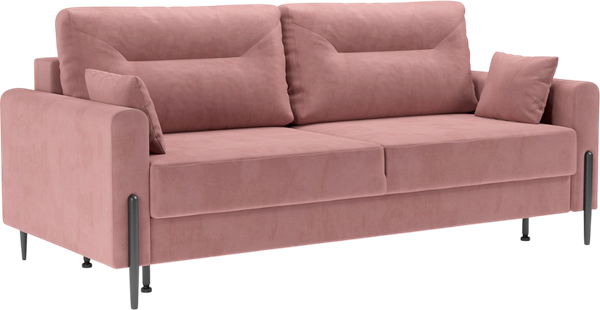 Изображение товара Диван Mebel-Ars Мегион (велюр пудра НВ-178/18)