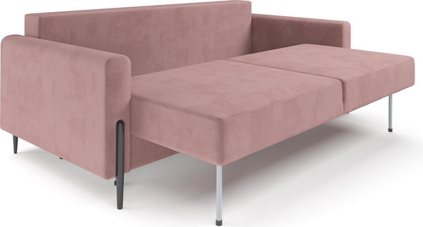 Изображение товара Диван Mebel-Ars Мегион (велюр пудра НВ-178/18)