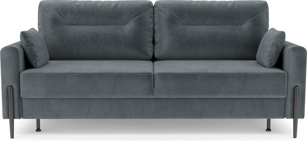 Изображение товара Диван Mebel-Ars Мегион (велюр серо-синий HB-178/26)