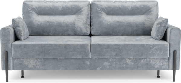 Изображение товара Диван Mebel-Ars Мегион (велюр серый Plush OWV-11)