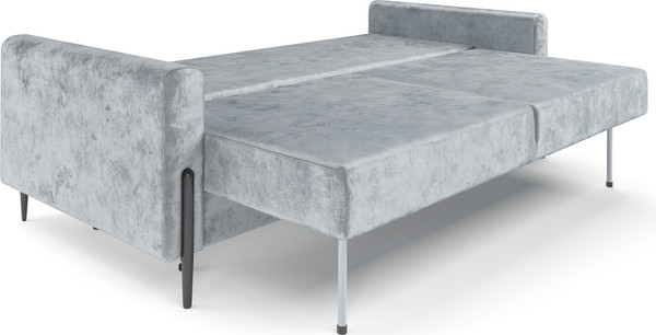 Изображение товара Диван Mebel-Ars Мегион (велюр серый Plush OWV-11)