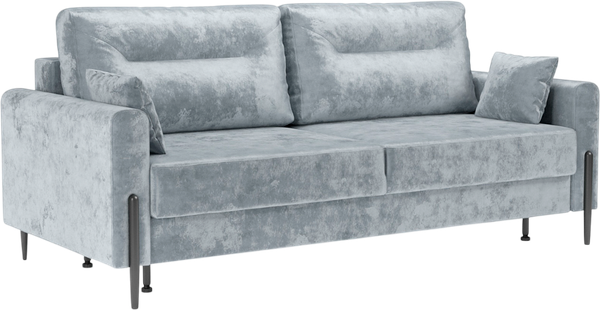 Изображение товара Диван Mebel-Ars Мегион (велюр серый Plush OWV-11)