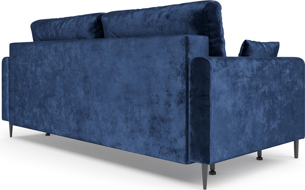 Изображение товара Диван Mebel-Ars Мегион (велюр синий Plush OWV-21)