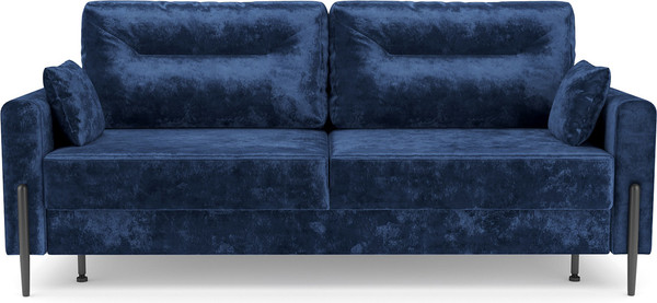 Изображение товара Диван Mebel-Ars Мегион (велюр синий Plush OWV-21)