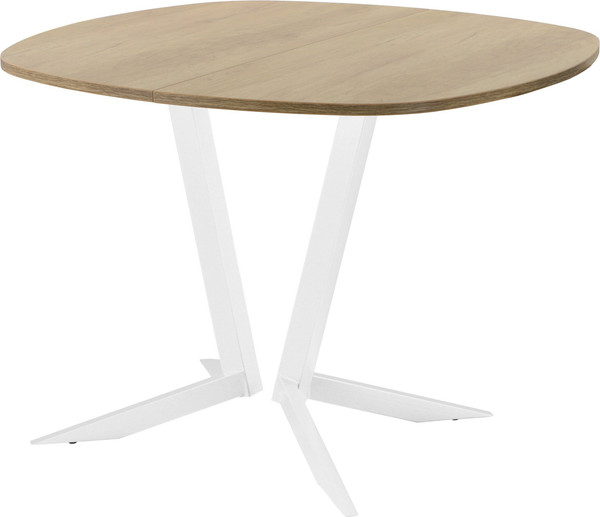 Изображение товара Обеденный стол AMC Elite Е19(900) D7 (белый/дуб небраска натур)