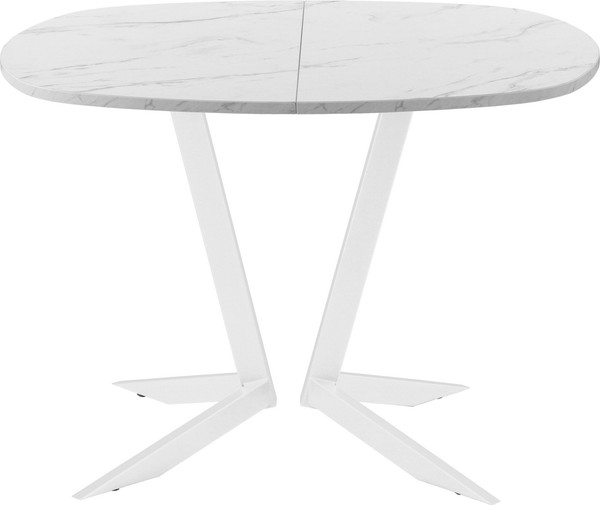 Изображение товара Обеденный стол AMC Elite Е19(900) D7 (белый/мрамор кристалл)