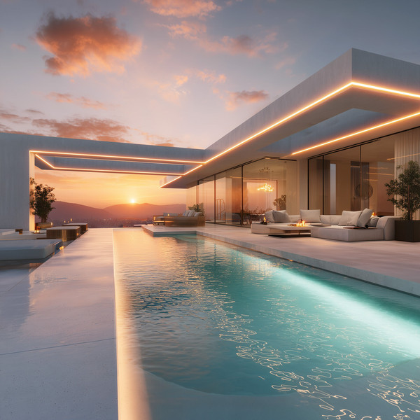 Изображение товара Светодиодная лента Elektrostandard COB 24V 480Led 14W IP68 3300K (теплый белый)