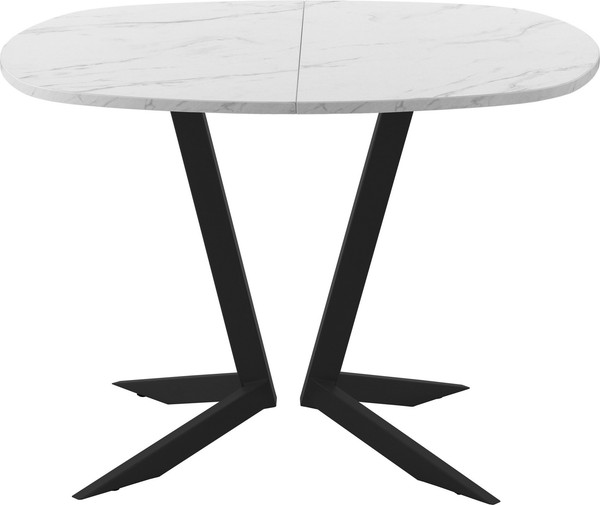 Изображение товара Обеденный стол AMC Elite Е19(800) D7 (черный/мрамор кристалл)