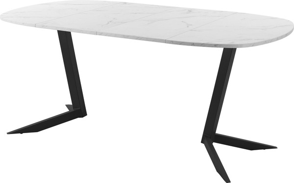 Изображение товара Обеденный стол AMC Elite Е19(800) D7 (черный/мрамор кристалл)