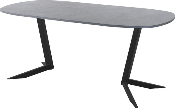 Изображение товара Обеденный стол AMC Elite Е19(800) D7 (черный/бетон чикаго светло-серый)