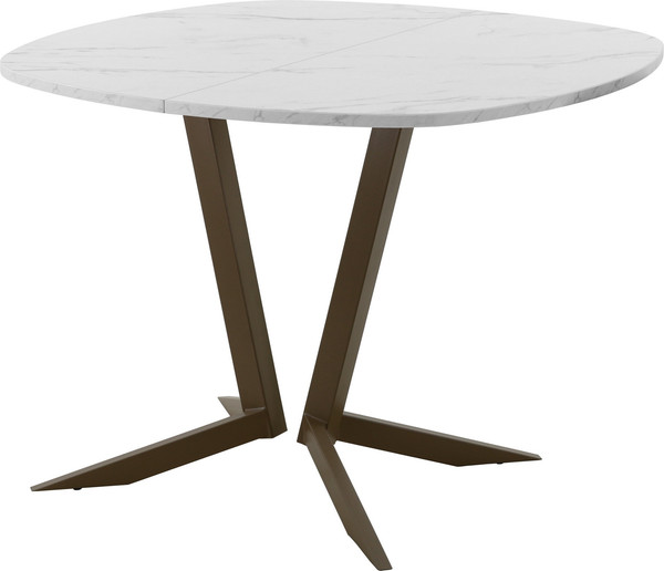 Изображение товара Обеденный стол AMC Elite Е19(800) D7 (коричневый/мрамор кристалл)