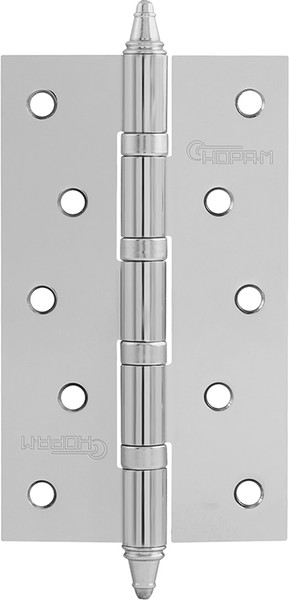 Изображение товара Петля дверная Нора-М 5"-4ВВ СНР CP 125x75x2.5 универсальная (хром)