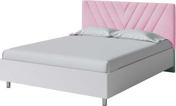 Изображение товара Полуторная кровать Proson Ora 140x200 (белый/Teddy 027 розовый фламинго)