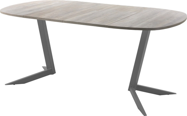 Изображение товара Обеденный стол AMC Elite Е19(800) D7 (графит/дуб уайт-ривер песочно-бежевый)