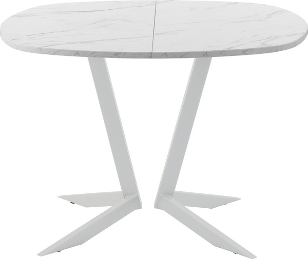 Изображение товара Обеденный стол AMC Elite Е19(800) D7 (серебро/мрамор кристалл)