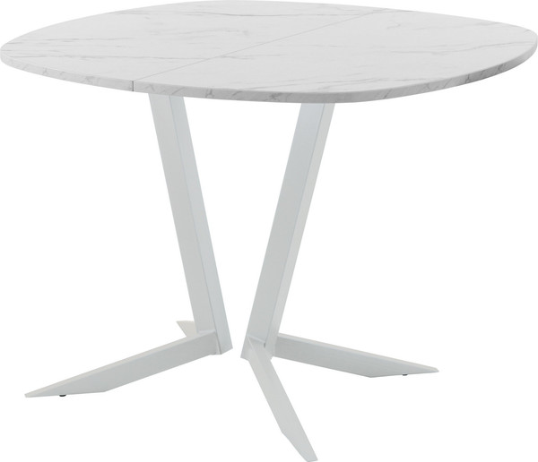 Изображение товара Обеденный стол AMC Elite Е19(800) D7 (серебро/мрамор кристалл)