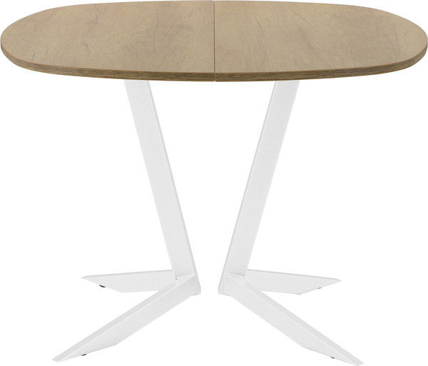 Изображение товара Обеденный стол AMC Elite Е19(800) D7 (белый/дуб небраска натур)