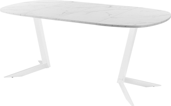 Изображение товара Обеденный стол AMC Elite Е19(800) D7 (белый/мрамор кристалл)
