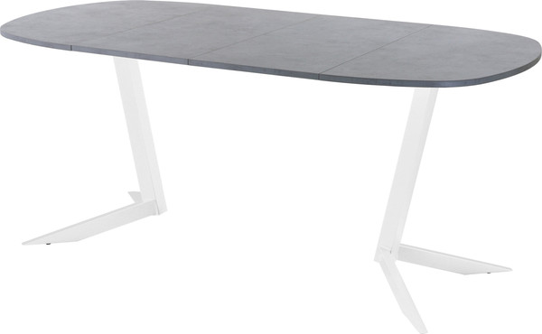 Изображение товара Обеденный стол AMC Elite Е19(800) D7 (белый/бетон чикаго светло-серый)