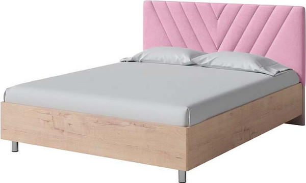 Изображение товара Двуспальная кровать Proson Ora 160x200 (бунратти/Teddy 027 розовый фламинго)