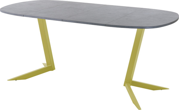 Изображение товара Обеденный стол AMC Elite Е19(800) D7 (золото/бетон чикаго светло-серый)