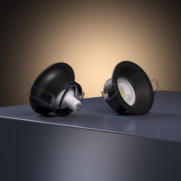 Изображение товара Точечный светильник Elektrostandard 25061/01 GU10 IP44 (черный)