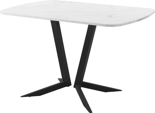 Изображение товара Обеденный стол AMC Elite Е19(1200) D2 (черный/мрамор кристалл)