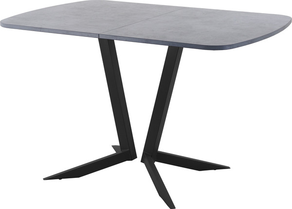 Изображение товара Обеденный стол AMC Elite Е19(1200) D2 (черный/бетон чикаго светло-серый)