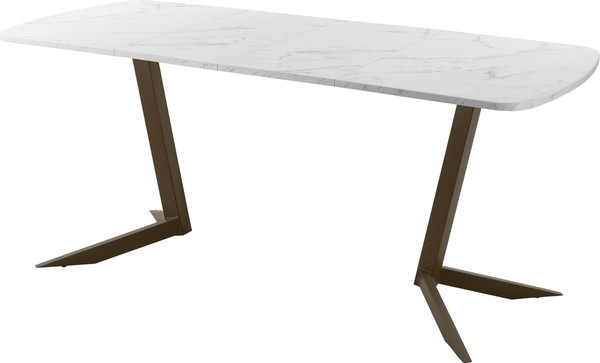 Изображение товара Обеденный стол AMC Elite Е19(1200) D2 (коричневый/мрамор кристалл)
