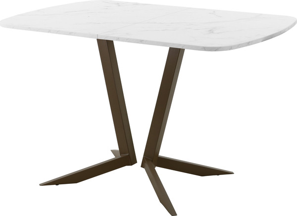 Изображение товара Обеденный стол AMC Elite Е19(1200) D2 (коричневый/мрамор кристалл)