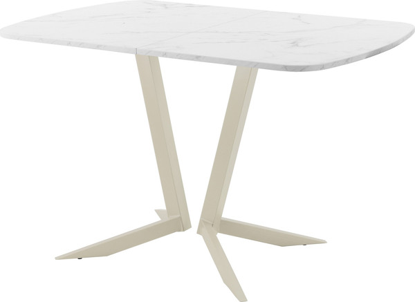 Изображение товара Обеденный стол AMC Elite Е19(1200) D2 (бежевый/мрамор кристалл)