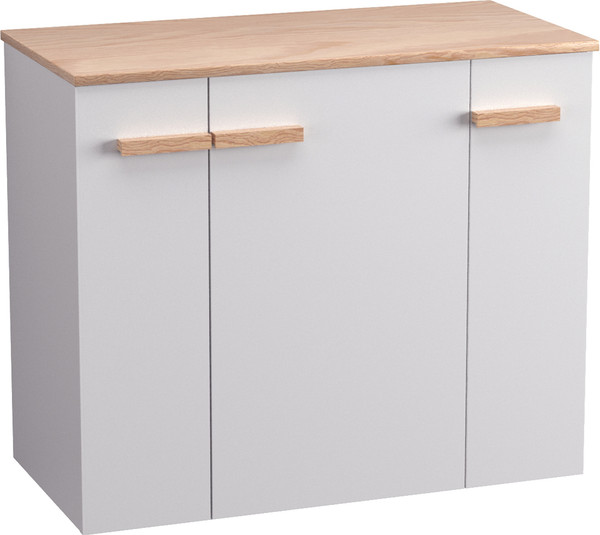 Изображение товара Тумба с умывальником Lauter Adri 79 + 21674A (белый глянец, с органайзером 23)