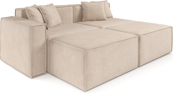 Изображение товара Диван угловой Mebel-Ars Модульный Модион (Vivaldi бежевый)