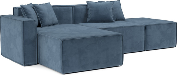 Изображение товара Диван угловой Mebel-Ars Модульный Модион (Vivaldi синий)