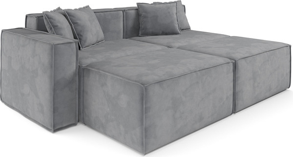 Изображение товара Диван угловой Mebel-Ars Модульный Модион (Vivaldi темно-серый)