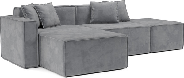 Изображение товара Диван угловой Mebel-Ars Модульный Модион (Vivaldi темно-серый)