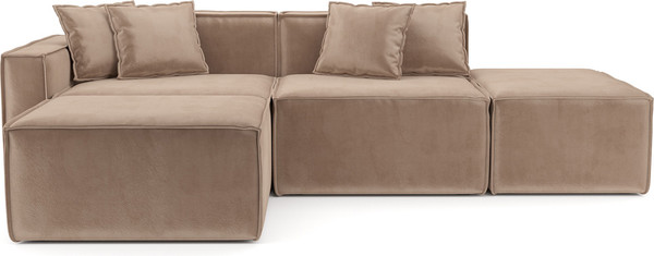 Изображение товара Диван угловой Mebel-Ars Модульный Модион (бежевый кордрой)