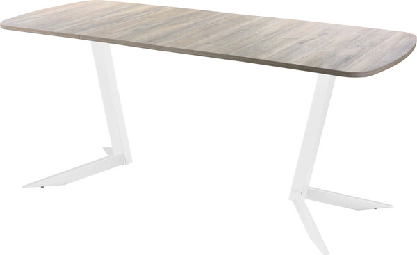 Изображение товара Обеденный стол AMC Elite Е19(1200) D2 (белый/дуб уайт-ривер песочно-бежевый)