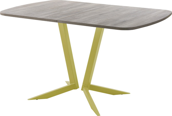 Изображение товара Обеденный стол AMC Elite Е19(1200) D2 (золото/дуб уайт-ривер песочно-бежевый)