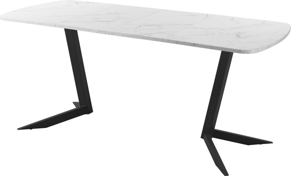 Изображение товара Обеденный стол AMC Elite Е19(1100) D2 (черный/мрамор кристалл)