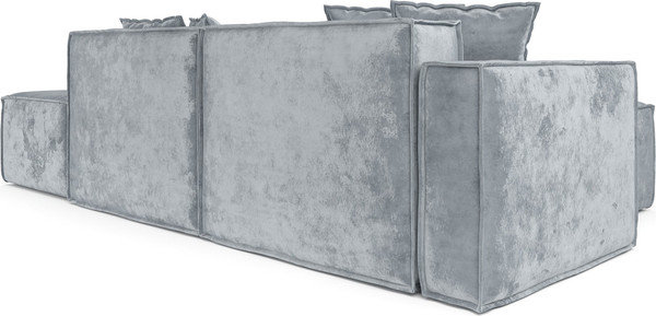 Изображение товара Диван угловой Mebel-Ars Модульный Модион (велюр серый Plush OWV-11)