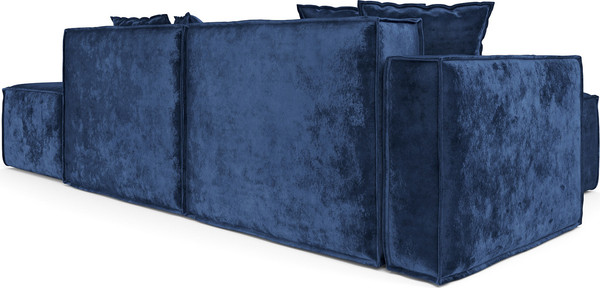 Изображение товара Диван угловой Mebel-Ars Модульный Модион (велюр синий Plush OWV-21)