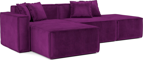 Изображение товара Диван угловой Mebel-Ars Модульный Модион (фиолет)