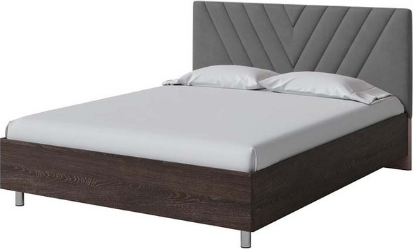 Изображение товара Двуспальная кровать Proson Ora 160x200 (дуб кантербери/Manhattan стальной)