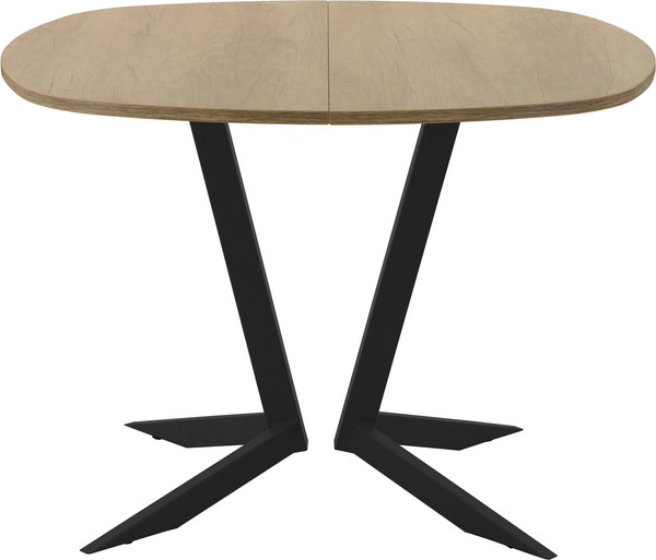 Изображение товара Обеденный стол AMC Elite Е19(900) D7 (черный/дуб небраска натур)