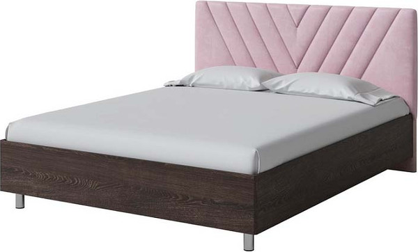 Изображение товара Полуторная кровать Proson Ora 140x200 (дуб кантербери/Manhattan 4 розовый жемчуг)