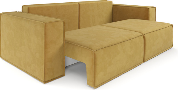 Изображение товара Диван Mebel-Ars Еврокнижка Эмби (Cabrio 27 желтый)