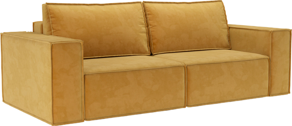 Изображение товара Диван Mebel-Ars Еврокнижка Эмби (Cabrio 27 желтый)